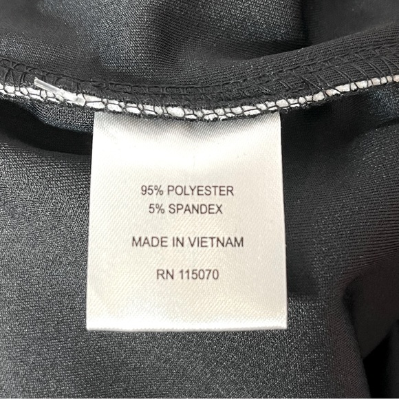 Nina Leonard Tummy Smoothing Pants Black White Pinstripe PETITE Size 3X New! - Picture 6 of 9